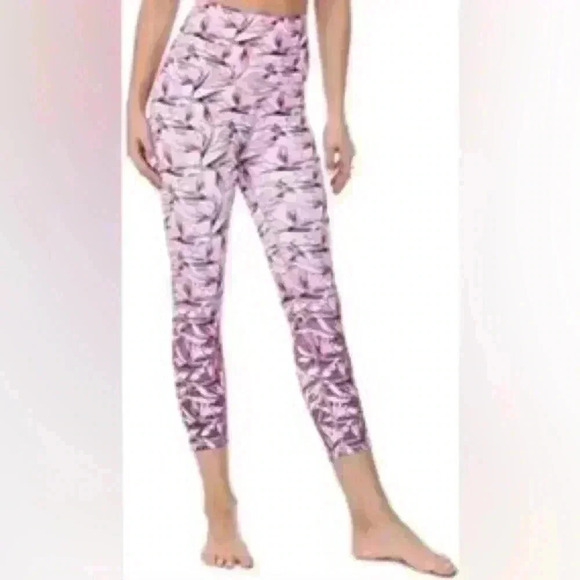 EVCR camo pink leafy  high waisted leggings - Picture 2 of 5